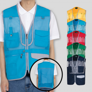 레이 라인 망사 조끼 (S-4XL), 남자 여자 조끼