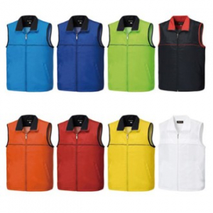 가벼운 이벤트 단체복 행사용 조끼 카라 배색 디자인