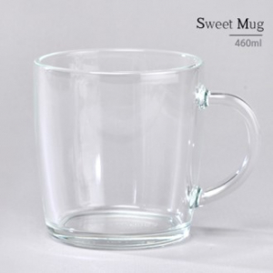 달콤 글라스 빅머그컵 460ml 국내생산