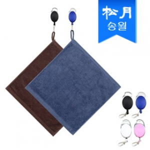 송월 항균 골프 미니타올, 골프공타올 + 골프 릴