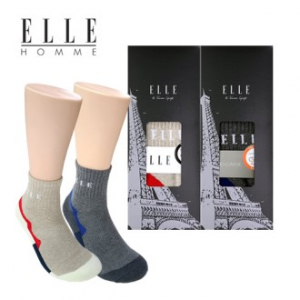 엘르 우디 등산양말 남녀 2족 세트
