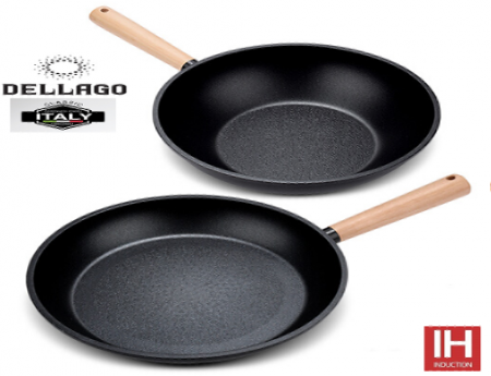 [DELLAGO] 델라고 쿠치나 오일로드 IH 우드 후라이팬 2종 B 세트 ( 후라이팬 28CM +궁중팬 28CM) #2