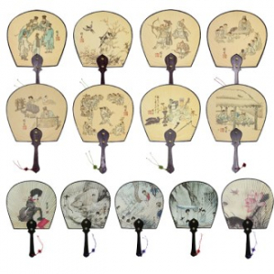 민속선 풍속도 기성부채 (대, 중)
