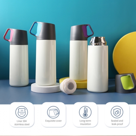 J3 스텐 이중 보온병 보냉병 텀블러 340ml #5