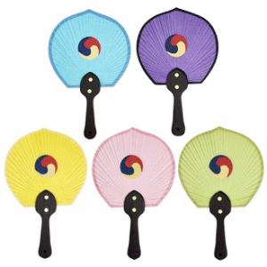 꼬마선 기성부채 (색지)