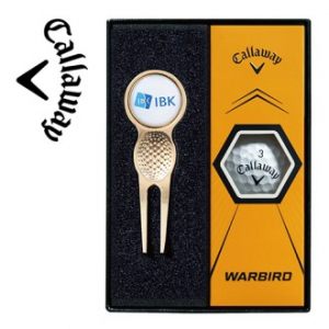 캘러웨이 워버드 곩프볼+그린보수기 볼마커 (골드) 세트