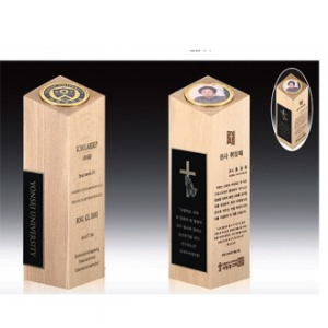 [트라포] 원목상패 메탈레이저 TR53 감사패 기념패