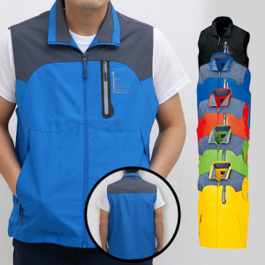 어썸 고급 카라 조끼 M-3XL, 남자 여자 조끼