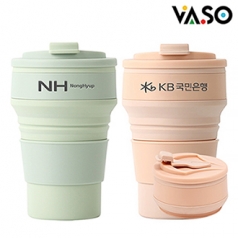 [바쏘] 휴대 간편 실리콘 텀블러 500ml