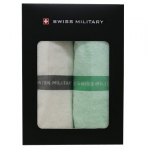 스위스밀리터리 면사타올 수건 2P(120g)