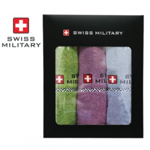 스위스밀리터리 면사타올 수건 3P(160g)
