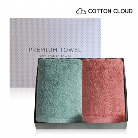 코튼클라우드 호텔 수건 40수 200g 블랙라벨 2매 선물세트 (박스포장) #2