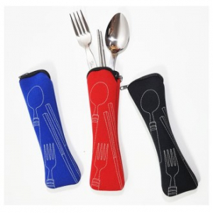 등산 수저세트, 국내산, 고급형, 3종 세트, 진공젓가락