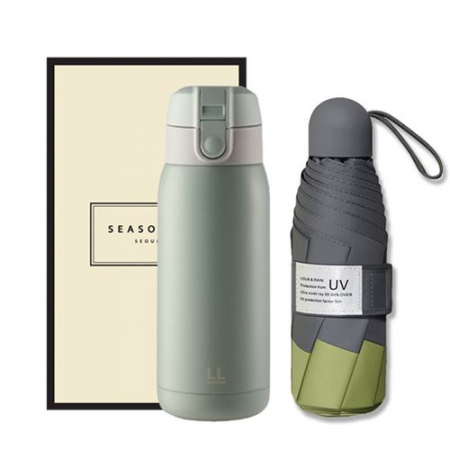 시즈넬 선물세트 락앤락 처비텀블러 370ml+5단우산 #2