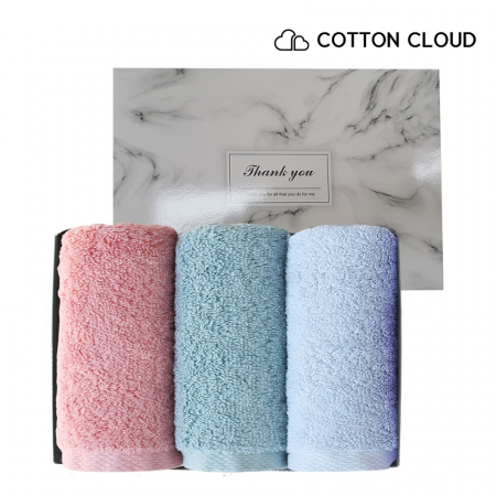 코튼클라우드 호텔 수건 40수 200g 블랙라벨 3매 선물세트 (박스포장) #2