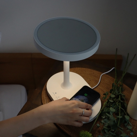 JW-AM110 LED 3in1 조명 탁상용 조명거울 유무선충전기 겸용 #4