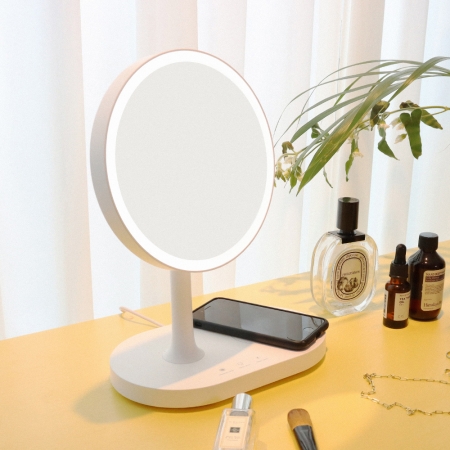 JW-AM110 LED 3in1 조명 탁상용 조명거울 유무선충전기 겸용 #3