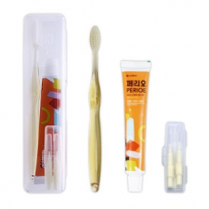 페리오 국산 칫솔치약세트 4호 (치약,국산미세모칫솔,치간칫솔2)
