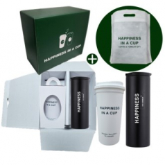 해피니스 에치드 진공 스텐 텀블러 리유저블 핫컵 콜드컵 선물세트