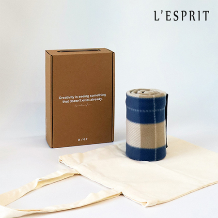 레스쁘리 고급 세트 WW (무릎담요 + 솔리드 에코백) #2