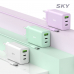 작은이미지: 스카이필 SKY-GaN65Y GaN 미니 3포트 멀티 초고속충전기 65W #6