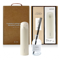 레스쁘리 고급 우유병 디퓨저 세트 LL 디퓨저 베이직 150ml + 텀블러 락앤락 슬림핏 원터치 텀블러