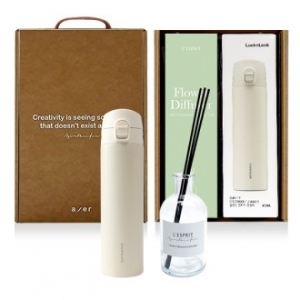 레스쁘리 고급 우유병 디퓨저 세트 LL 디퓨저 베이직 150ml + 텀블러 락앤락 슬림핏 원터치 텀블러