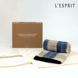 레스쁘리 스페셜 2P 세트 F (솔리드 에코백 + 무릎담요)