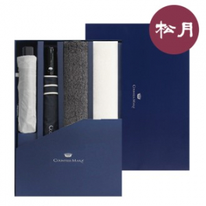 송월 4매 콤보세트 8 (SWU 2단 모던체크 우산 1개+CM 3단 엠보체크 우산 1개+호텔 옴므 타올 190g 2매+CM콤보 타올 케이스)