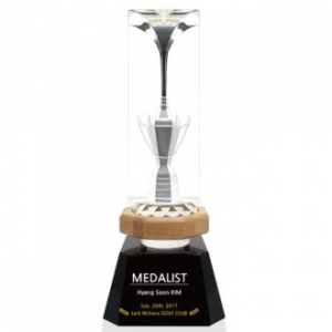 KC431 모던오피스 명품 우드& 크리스탈 LED 트로피 3