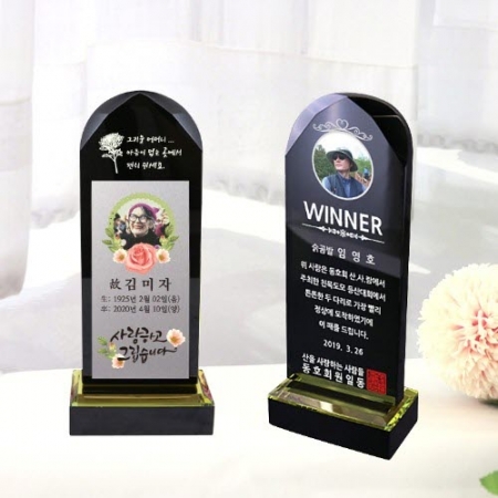 KC360 모던오피스 고급 블랙 크리스탈 트로피 2 #2