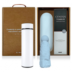 레스쁘리 고급 세트 PPP (마카롱 우산 + 제네시스 텀블러 500ml)