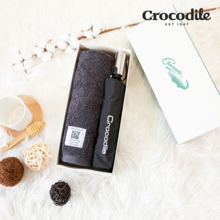 크로커다일 3단 하이엔드 고정 자동 우산 +유러피안 호텔 수건1 #2