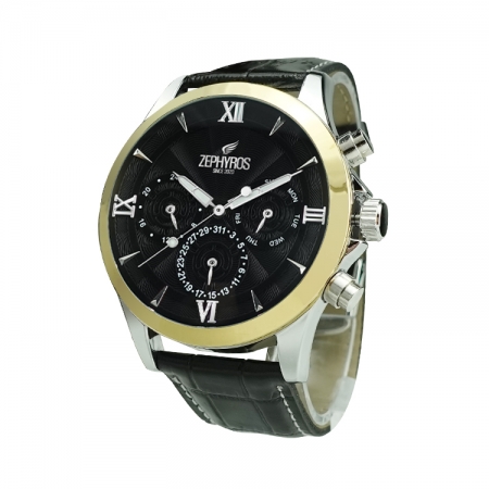 [제피로스] 멀티 손목시계 ZEROS081 (블랙) #3