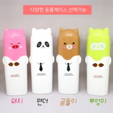 [세트1] 동물 케이이스 휴대용 칫솔 치약 세트, 페리오, 여행용, 어린이 세트 // 국산