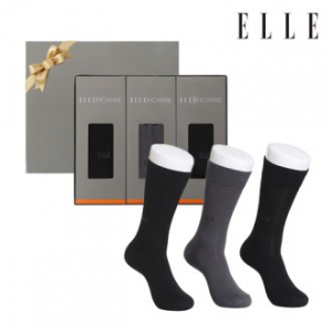 [ELLE] 엘르 신사 정장 양말 3족 세트