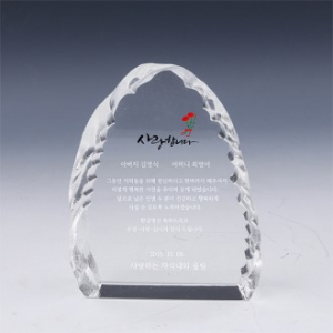 [트라포] 크리스탈 상패 TR89 문진 감사패 공로패