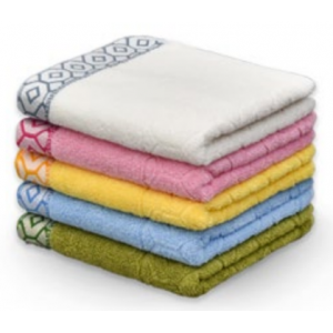 키클타올 컬러인쇄 육각코튼 타올 150g 1P