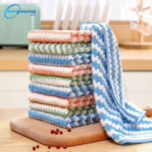 극세사 양면 물결 요술 행주 25x25 벌크