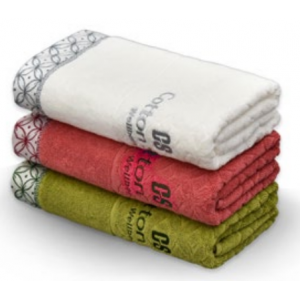 키클타올 컬러인쇄 코튼 바스타올 450g 1P