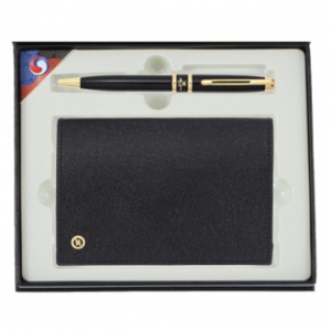 고급 금장 볼펜 베로나 천연 소가죽 여권지갑