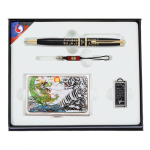 훈민정음 볼펜+용호도 자개 명함케이스+훈민정음 자개 USB 3종