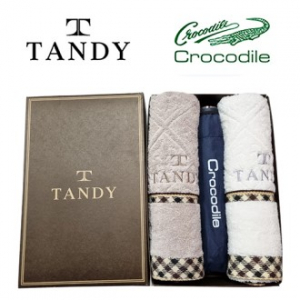 탠디 클래식 체크타올 2매 + 크로커다일 바이어스 수동우산 세트, 25번