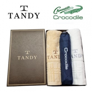 탠디 윈도우 타올 2매 + 크로커다일 바이어스 수동우산 세트, 30번