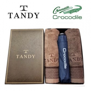 탠디 더도어 타올 + 크로커다일 바이어스 수동우산 세트 23번