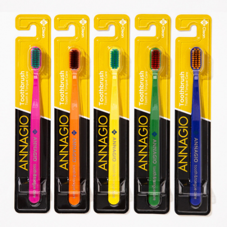 지오클린 안나지오 (ANNAGIO) 혀클리너 겸용 구취케어 칫솔 10개입 #2