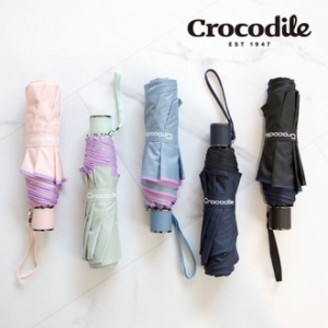 크로커다일 3단 폰지 무지 바이어스 수동 우산