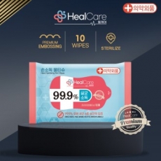 헬케어 프리미엄 손소독 물티슈 (55g) - 10매