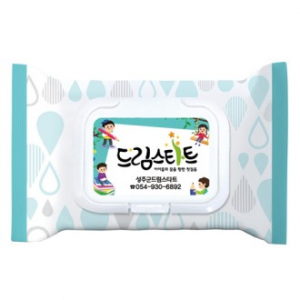 홍보용 전도용 물티슈 제작 35매 (캡형)