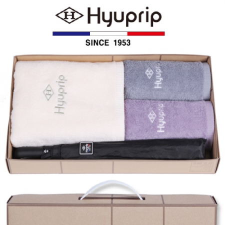 협립바스타월1P+세면타월2P+2단암막고밀도완전자동1P-우산타월세트 #2